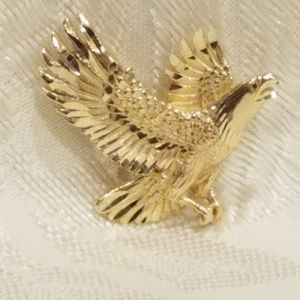 14k Gold Bald Eagle pendant